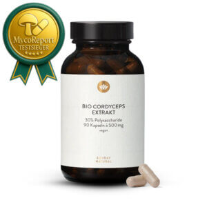 Testsieger Sunday Natural Bio Cordyceps Extrakt Kapseln