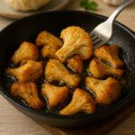 Hericium Lion's Mane Igelstachelbart in Pfanne